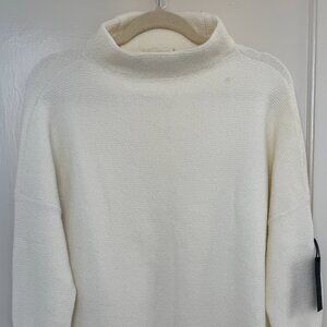 Cream Mock Neck Sweater (Small)